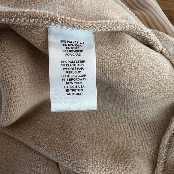 Tahari Cropped Corduroy Fleece Lined Jacket Sz large buttery soft - Picture 5 of 7